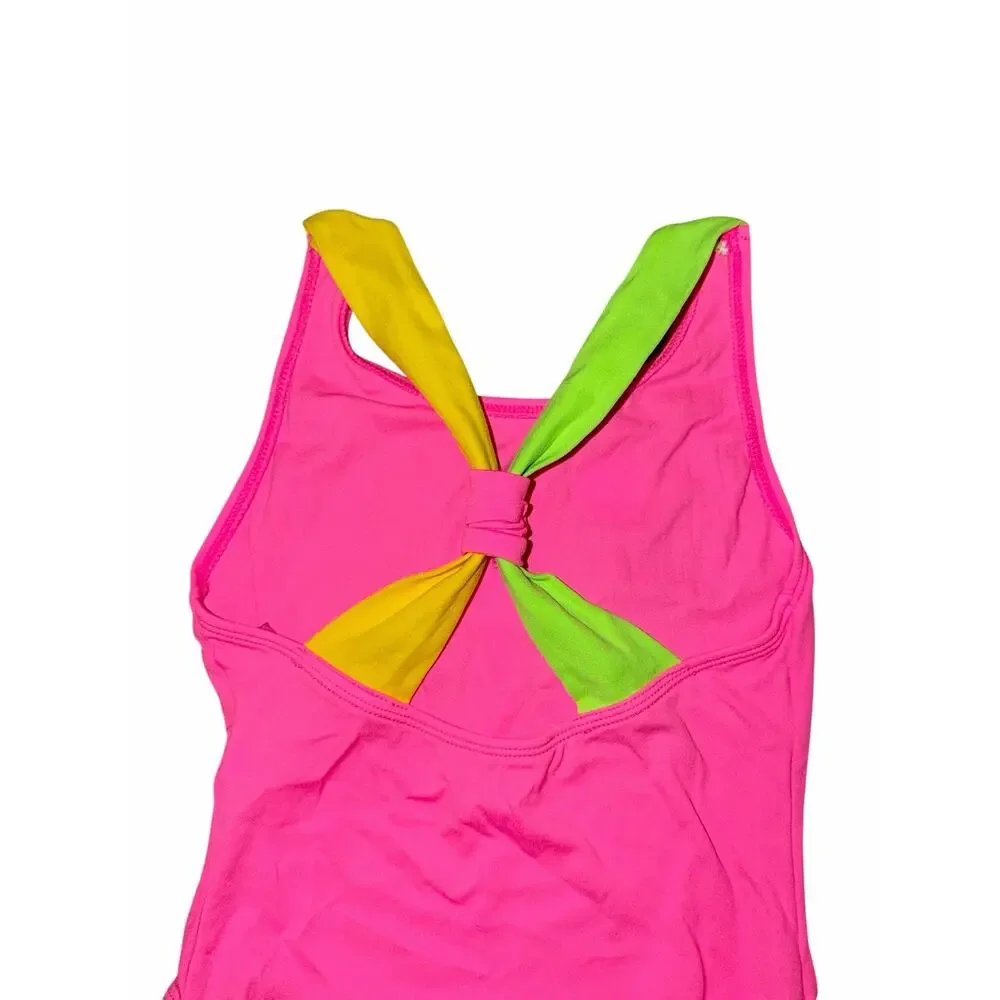 Vintage Barbie Pink One-Piece Swimsuit Girls Size 5/6